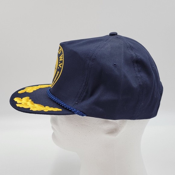 Vintage Bluefield WV Rescue Squad Ambulance Service Scrambled Eggs Snapback Hat - Picture 5 of 10